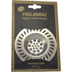 Paslanmaz Metal 2'li Yuvarlak Mutfak Lavabo Içi Gider Süzgeci, Banyo Evye Deliği Çöp Tıkacı