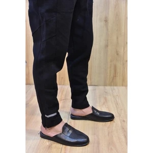 Saran Poli Hafif Taban Damat Erkek Ev Terliği Siyah