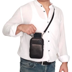 Hakiki Deri Mini Göğüs Çantası LD405