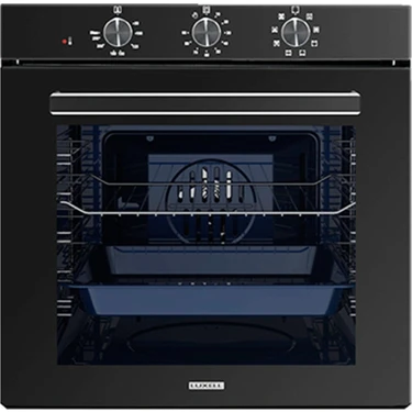 Luxell A68-SF3 88 Lt Süper Kristal Ankastre Siyah Fırın New