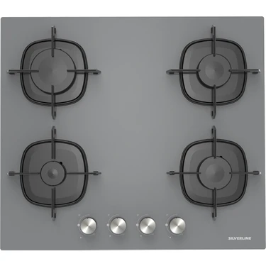 Silverline CS5623S01 60 cm Siyah Cam Ankastre