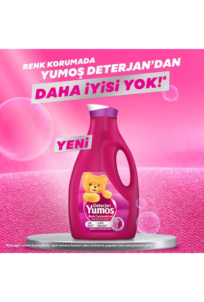 Yumoş Sıvı Bakım Çamaşır Deterjanı Renkli Giysiler 2520 ml