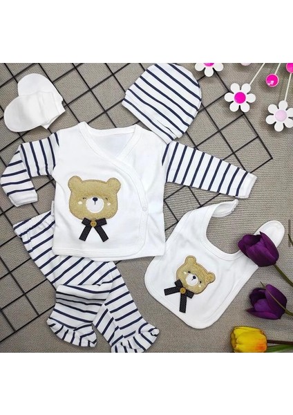 Süzene Ayıcık Lüks Yeni Doğan Hastane Çıkış Zıbın Seti