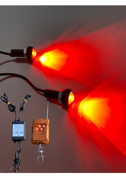 Ayna Altı Kartal Göz LED Kırmızı