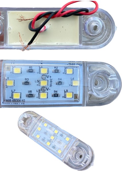 9 Ledli Tombul Parmak LED 10 Adet Beyaz