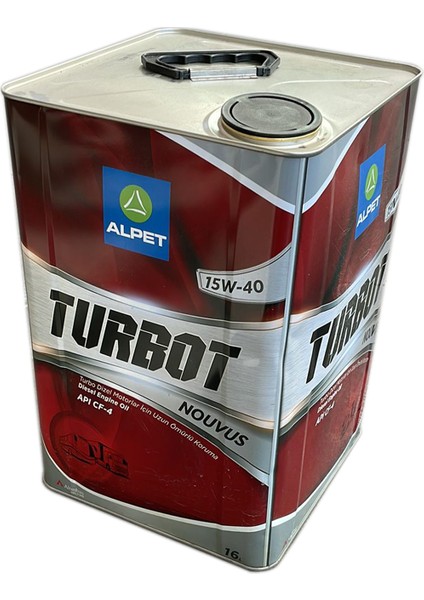 Turbot Nouvus 15W/40 16 Litre Motor Yağı ( Üretim Yılı: 2021 )
