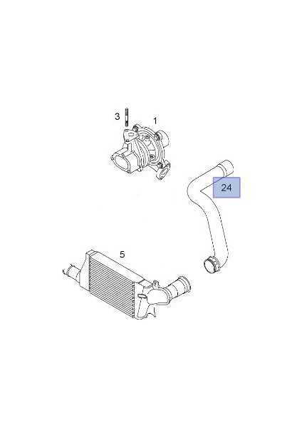 Corsa C Y13DT-Z13DT Dizel Motor Turbo Hortumu Ibraş Marka