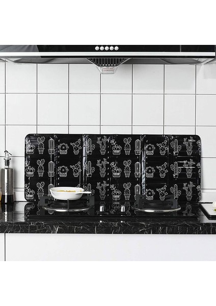 Alüminyum Katlanabilir Levha Yağ Sıçratmaz Mutfak Koruyucu Levha Mutfak Aksesuarları Siyah indirimleri