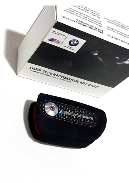 Bmw Anahtarlık Anahtar Kılıfı G x Seri Alacantra M Performance Bmw Car Keychain Kırmızı Model