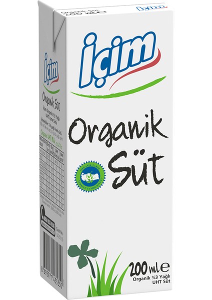 Içim Organik Süt 200 ml