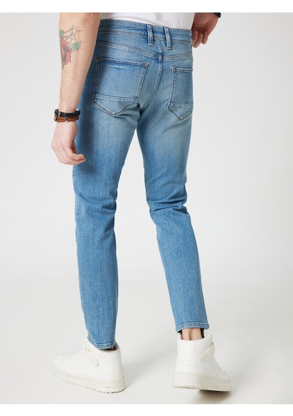 Erkek Jean Pantolon Açık İndigo LF2032680 modelleri