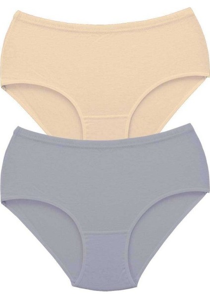 2 Adet Tutku Kadın Yüksek Bel Bato Kalın Lastik Külot S8