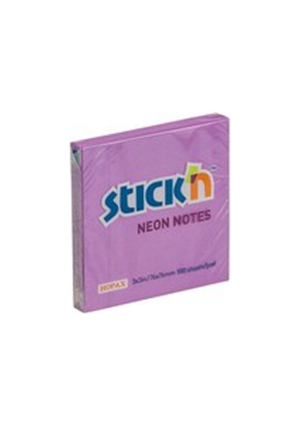 Stıckn Yapışkanlı Not Kağıdı 76X76 Neon Mor 100 Yaprak