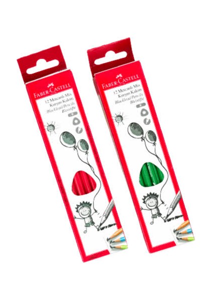 Mix Mercanlı Kurşun Kalem 12'li fiyatları