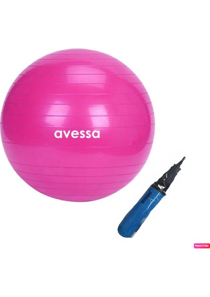 Bpt-55 55 cm Dura-Strong Yoga Pilates Topu Denge Egzersiz Topu + Pompa
