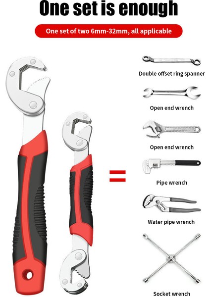 Tesisatçı Çok Fonksiyonlu Wrench Snap Grip 8-32MM Akıllı Anahtar