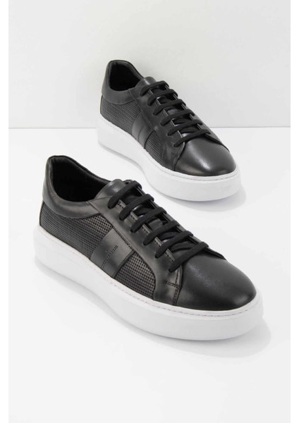 Siyah Leather Erkek Sneaker E01901537903