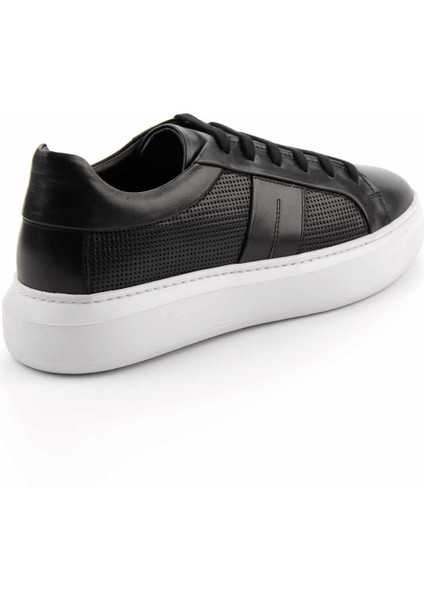Siyah Leather Erkek Sneaker E01901537903 fırsatları
