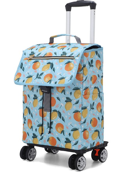 Süpermarket Alışveriş Çantası Arabası Katlanır Küçük El Arabası (Yurt Dışından)