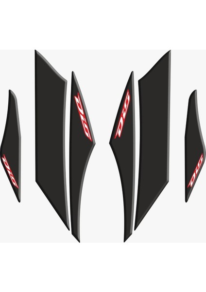 Honda Dio 110 Yan Pad Set 6 Parça Siyah Kırmızı