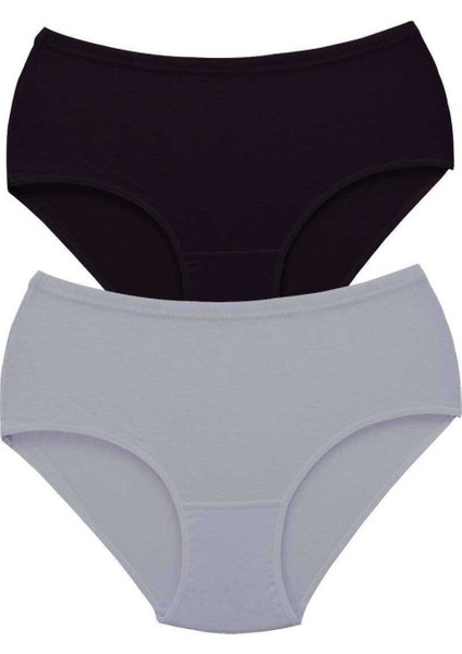 2 Adet Tutku Kadın Yüksek Bel Bato Kalın Lastik Külot S3