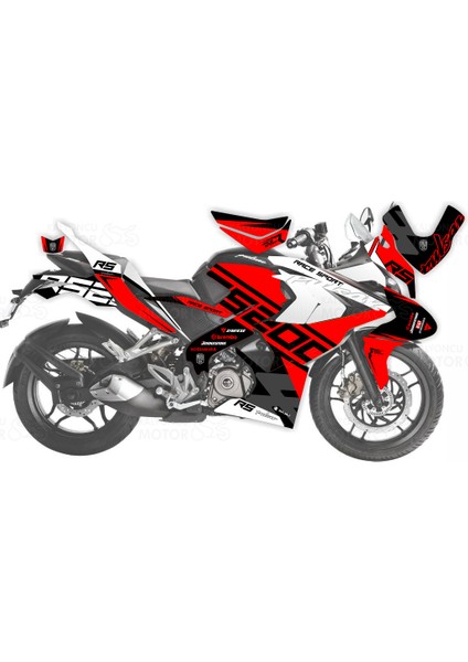 Bajaj Pulsar Rs 200 Race Sport Design Sticker Set