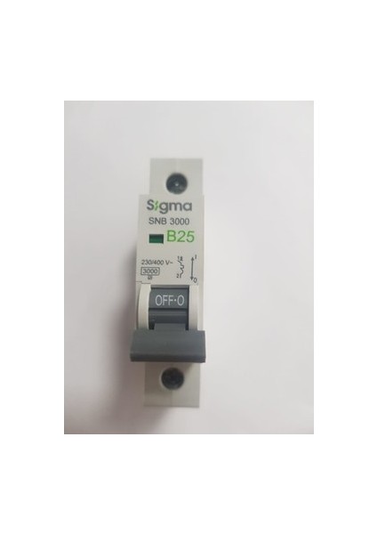 25A B/3ka W Otomatik Sigorta Sigma Sigma