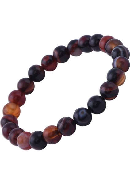 Damarlı Akik Taşı Bileklik