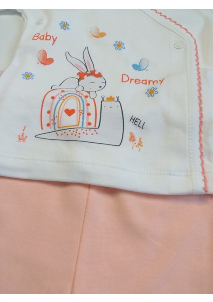 Kurdeleli Tavşan Baskı 5'li Zıbın Seti fırsatları