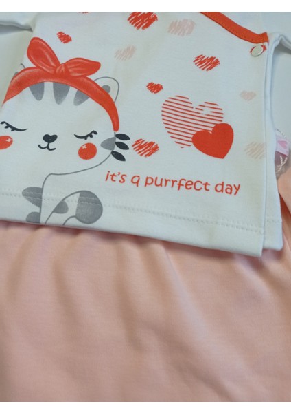 Kalpli Kedi Baskılı 5'li Zıbın Takımı fırsatları