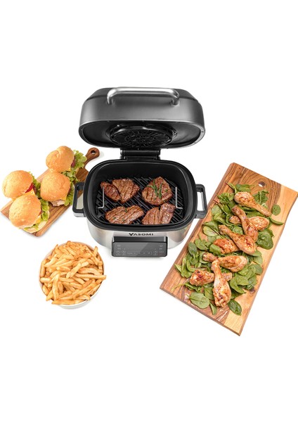 Y75 2 In 1 Airfryer Grill Combo Fritöz ve Izgara 6 L (Yasomi Türkiye Garantili)