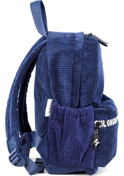 Coolest Fitil Kadife Erkek Çocuk Sırt Çantası Lacivert modelleri