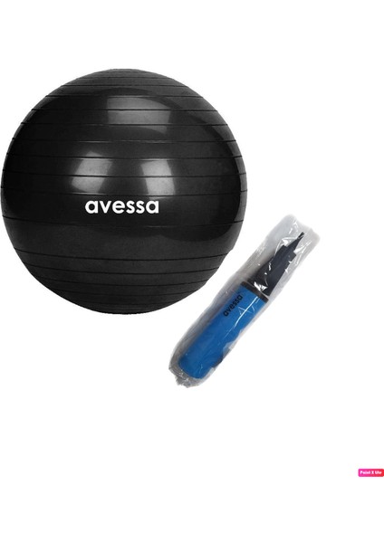 Bpt-65 65 cm Dura-Strong Yoga Pilates Topu Denge Egzersiz Topu + Pompa