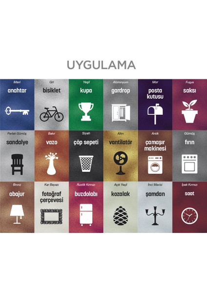 Metalik Alüminyum Sprey Boya 400 ml modelleri