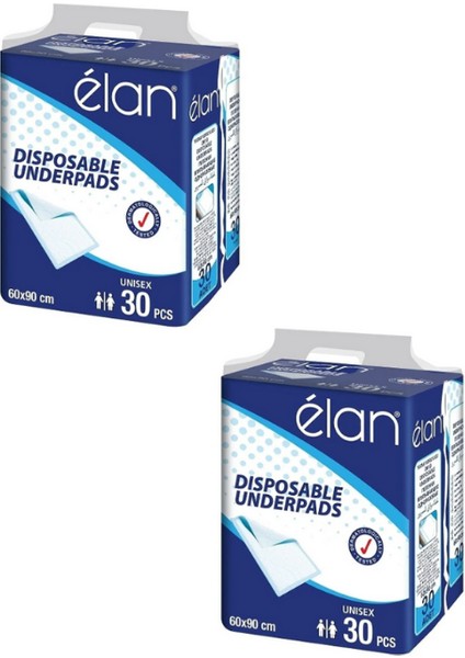 Yatak Koruyucu Örtü 60X90 60 Adet 2 Paket