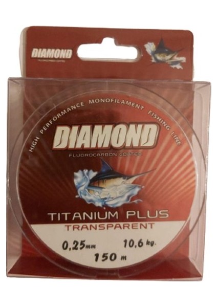Titanıum Plus 150 mt Fluorocarbon 0,25 mm Misina