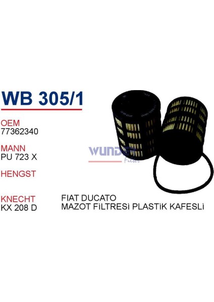 Fıltre Yakıt Fiat Ducato 2.2-2.3-3.0 Jtd