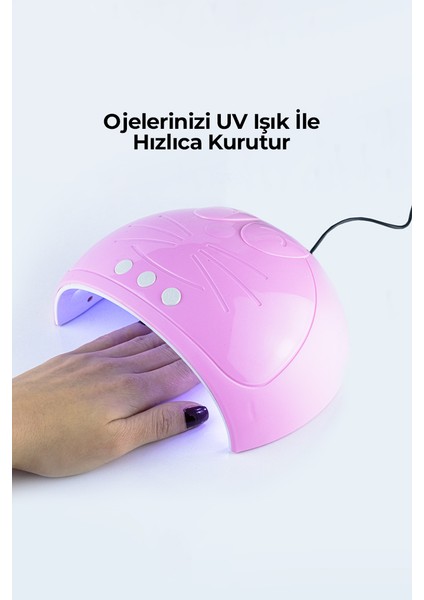 Oje Kurutucu Makine Pembe Mujgan