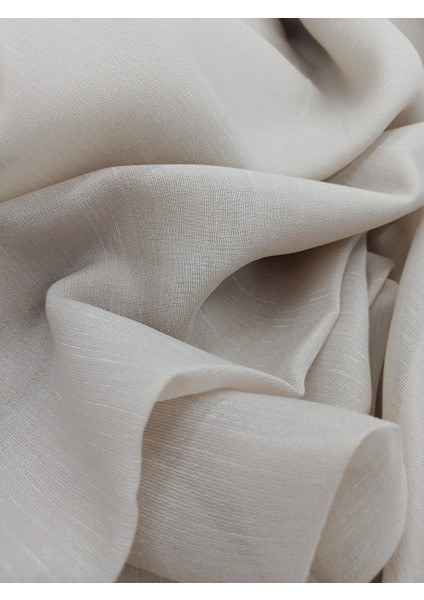 Etekleri Kurşunlu Düz Keten Tül Perde 1/2 Pile fiyatları