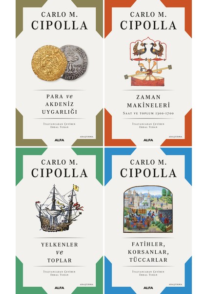 Carlo Maria Cipolla 4 Kitap Set