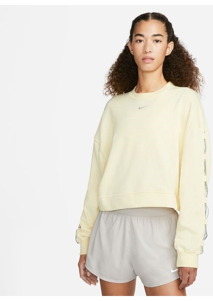 Dri-Fıt Lace-Up Crew-Neck Kadın Sweatshirt DX0002-744