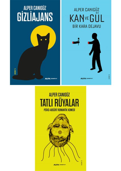 Gizliajans - Kan ve Gül - Tatlı Rüyalar - 3 Kitap - Alper Canıgüz