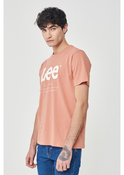 Lee Regular Fit Normal Kesim %100 Pamuk Bisiklet Yaka Tişört fırsatları