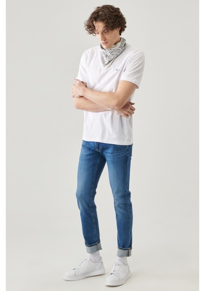 Lee Luke Slim Tapered Esnek Jean Kot Pantolon fırsatları