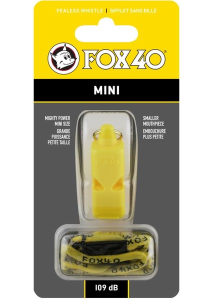 Fox 40 Mini Safety Düdük Sarı - Ipli 9803-0208