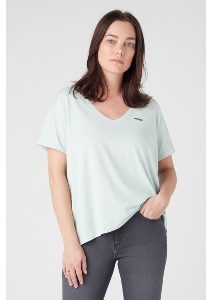 Wrangler Regular Fit Normal Kesim Pamuk V Yaka Tişört