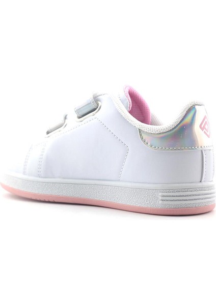 206 Çocuk Patik Spor Ayakkabı Beyaz Pembe Gümüş modelleri