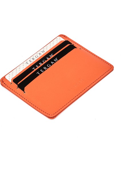 Turuncu Deri Unisex Kartlık 01050L6C