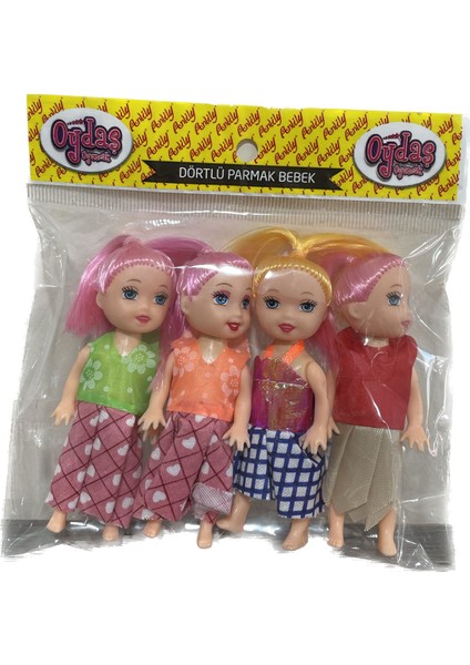 Anlily Dörtlü Parmak Bebek Seti 10 cm