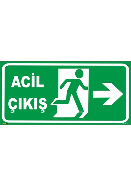 Acil Çıkış (Sağ Yön) Levhası